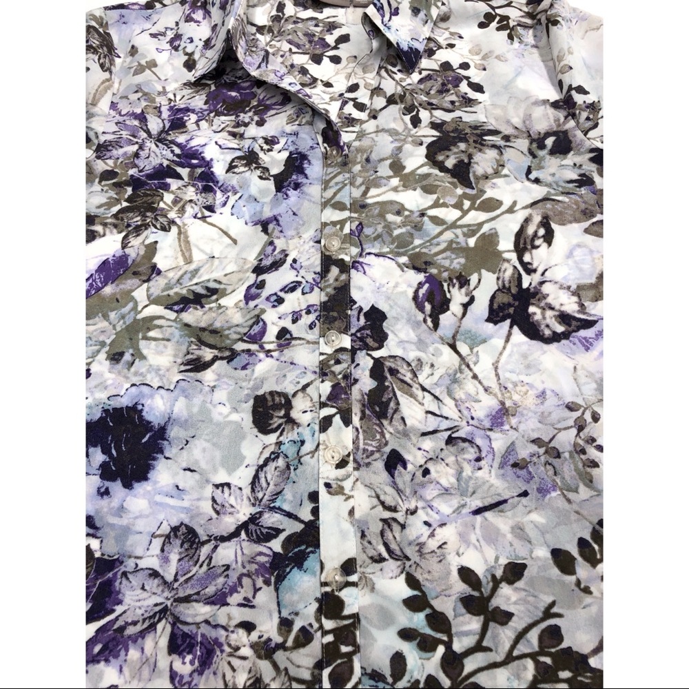 Chico’s Multicolor Floral Print Blouse - Picture 9 of 14